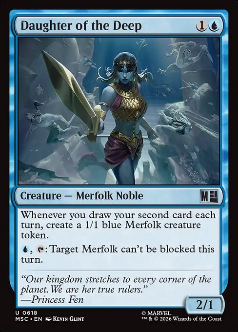 Daughter of the Deep - Marvel Super Heroes Commander Magic card