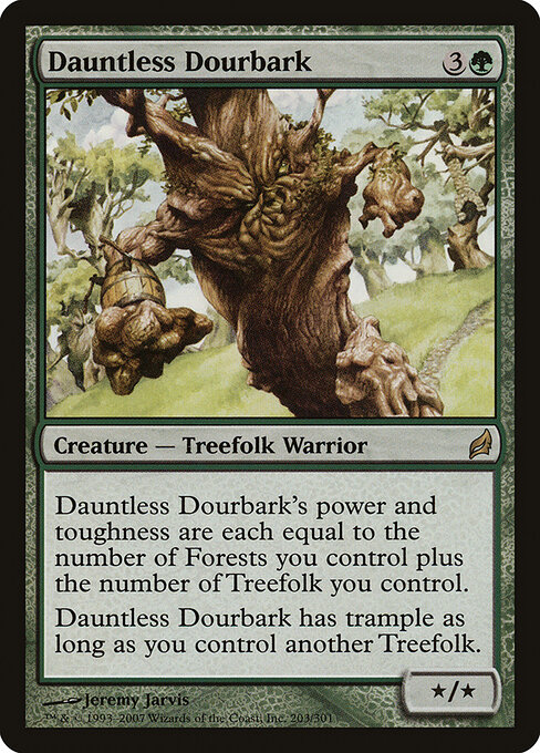 Dauntless Dourbark - Lorwyn (#203) - Illustrated by Jeremy Jarvis - Magic: The Gathering Card