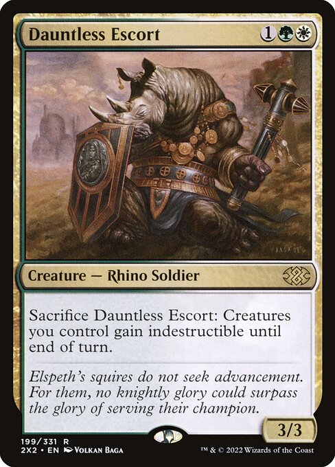 Dauntless Escort - Double Masters 2022 Magic card