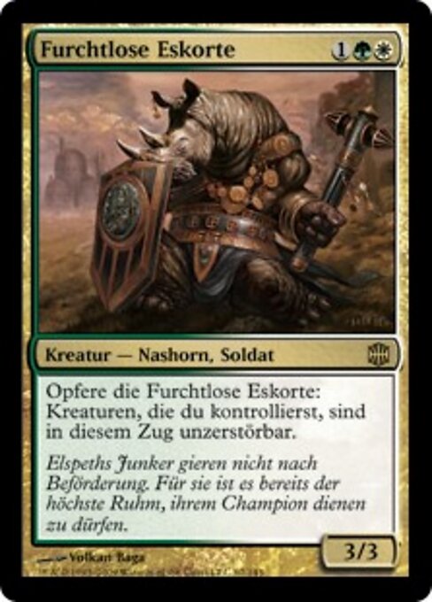 不屈卫士 (Dauntless Escort) - Double Masters 2022 (#484) - Illustrated by Volkan Baǵa - Magic: The Gathering Card