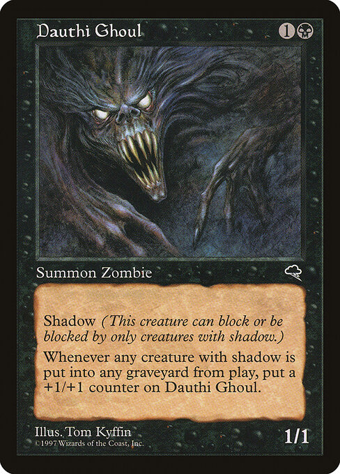 ダウスィーの食屍鬼 (Dauthi Ghoul) - Tempest (#121) - Illustrated by Tom Kyffin - Magic: The Gathering Card