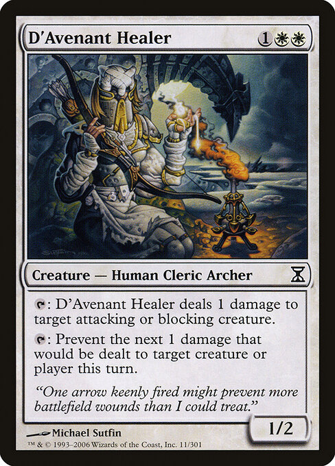D'Avenant Healer - Time Spiral Magic card