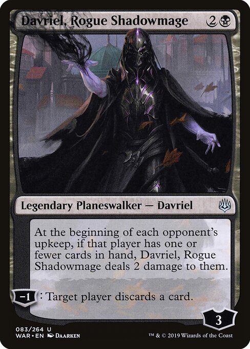 Davriel, Rogue Shadowmage - War of the Spark Magic card