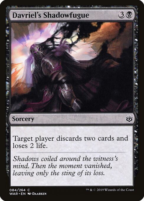Davriel's Shadowfugue - War of the Spark Magic card