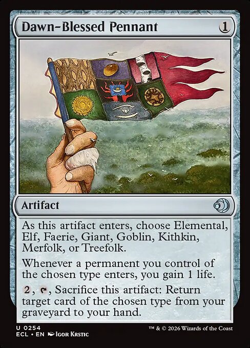 Dawn-Blessed Pennant - Lorwyn Eclipsed Magic card