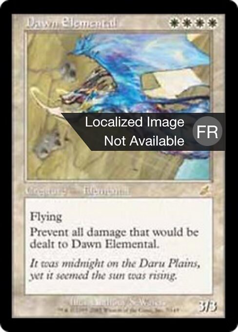 Elementale dell'Alba (Dawn Elemental) - Scourge (#7) - Illustrated by Anthony S. Waters - Magic: The Gathering Card