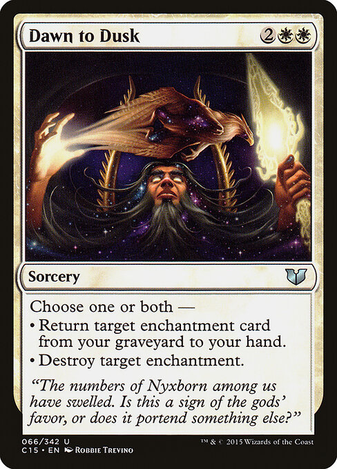 Dawn to Dusk - Commander 2015 (#66) - Illustrated by Robbie Trevino - Magic: The Gathering Card