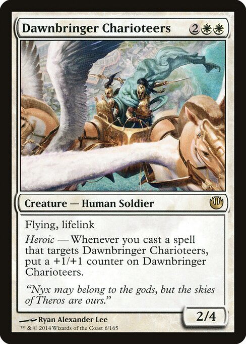 Dawnbringer Charioteers - Journey into Nyx (#6) - Illustrated by Ryan Alexander Lee - Magic: The Gathering Card
