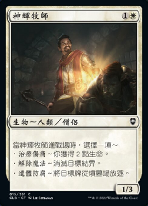 Dawnbringer Cleric - The List (#AFR-9) - Illustrated by Lie Setiawan - Magic: The Gathering Card