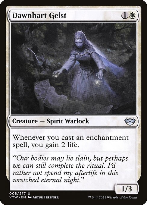 Dawnhart Geist - Innistrad: Crimson Vow (#8) - Illustrated by Artur Treffner - Magic: The Gathering Card