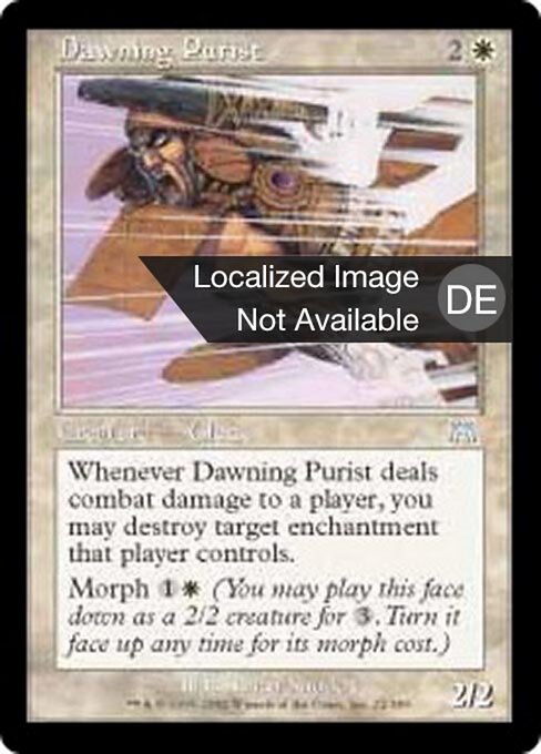 Dawning Purist - Onslaught (#22) - Illustrated by Brian Snõddy - Magic: The Gathering Card