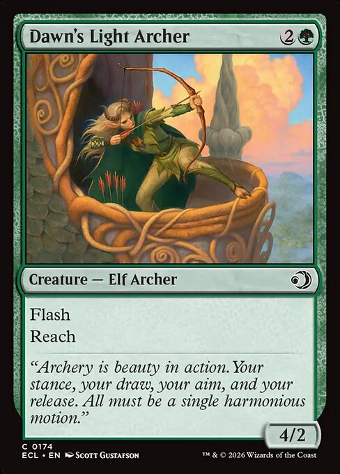 Dawn's Light Archer - Lorwyn Eclipsed Magic card