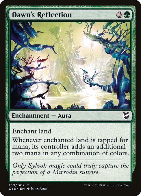 Riflesso dell'Alba (Dawn's Reflection) - Commander 2018 (#139) - Illustrated by John Avon - Magic: The Gathering Card