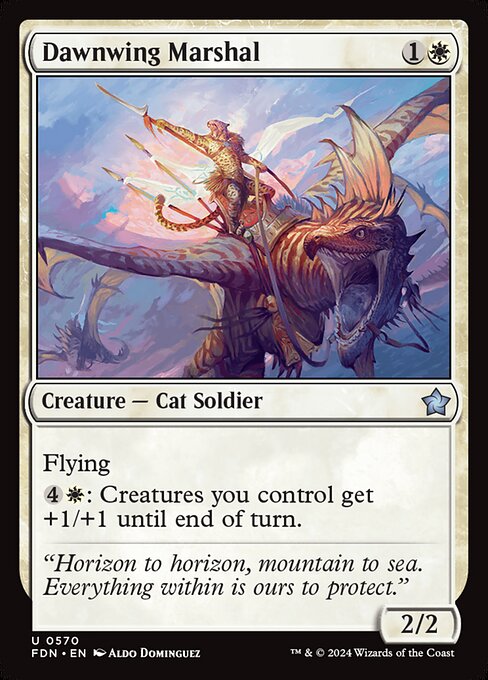 Dawnwing Marshal - Foundations Magic card
