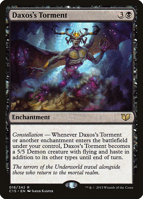 Daxos's Torment - Commander 2015 (#18) - Illustrated by Jakub Kasper - Magic: The Gathering Card