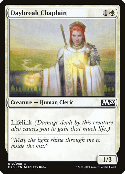 Daybreak Chaplain - Core Set 2020 Magic card