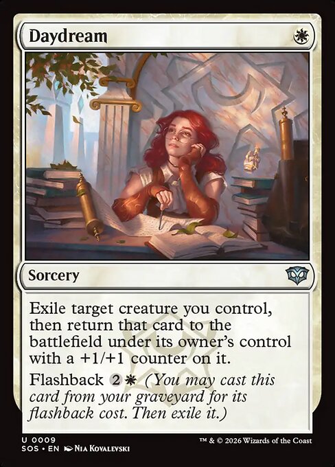 Daydream - Secrets of Strixhaven (#9) - Illustrated by Nia Kovalevski - Magic: The Gathering Card