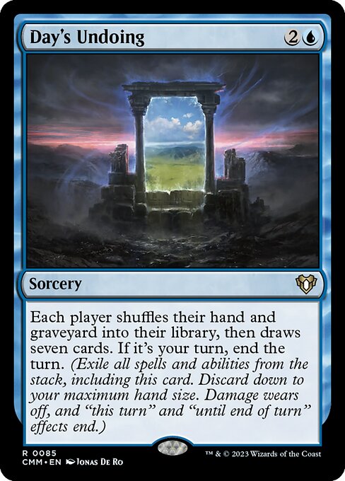 Day's Undoing - Commander Masters Magic card