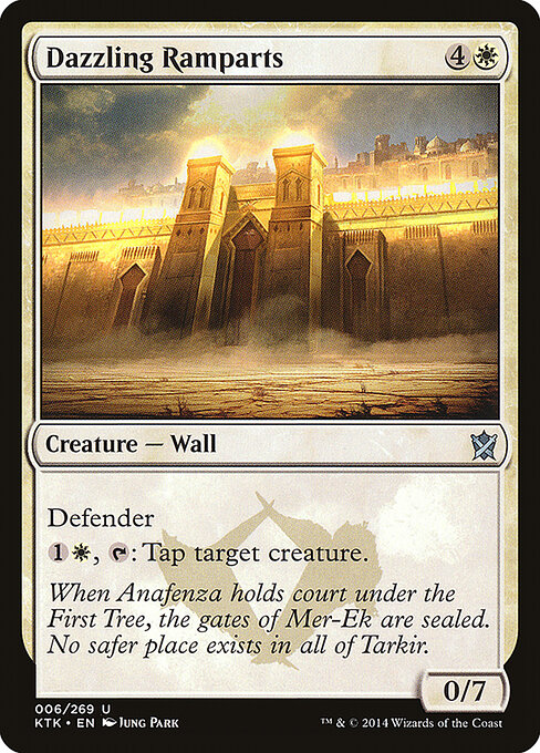 Dazzling Ramparts - Khans of Tarkir Magic card