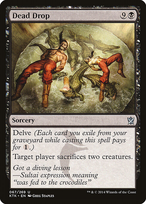 Dead Drop - Khans of Tarkir Magic card
