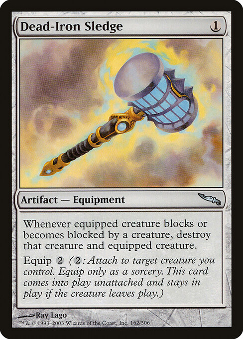 Dead-Iron Sledge - Mirrodin Magic card