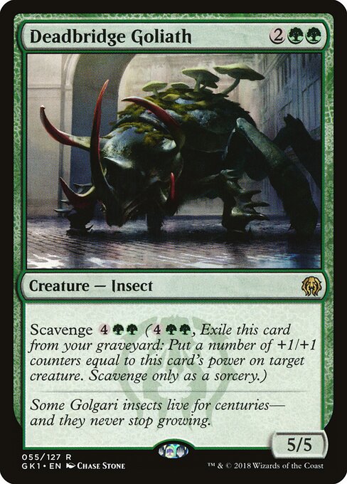 Goliath de Mortepont (Deadbridge Goliath) - GRN Guild Kit (#55) - Illustrated by Chase Stone - Magic: The Gathering Card