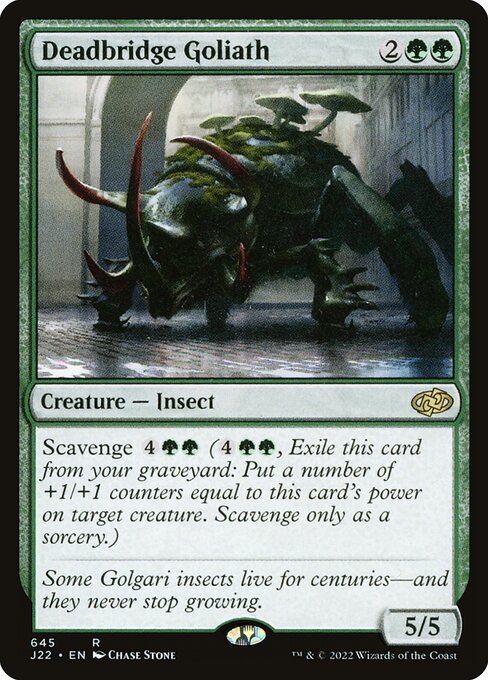 Goliat de Puente Muerto (Deadbridge Goliath) - Jumpstart 2022 (#645) - Illustrated by Chase Stone - Magic: The Gathering Card