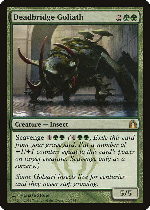 Golia di Pontemorto (Deadbridge Goliath) - Return to Ravnica (#120) - Illustrated by Chase Stone - Magic: The Gathering Card