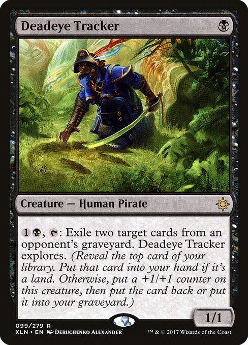 Deadeye Tracker - Ixalan (#99) - Illustrated by Deruchenko Alexander - Magic: The Gathering Card