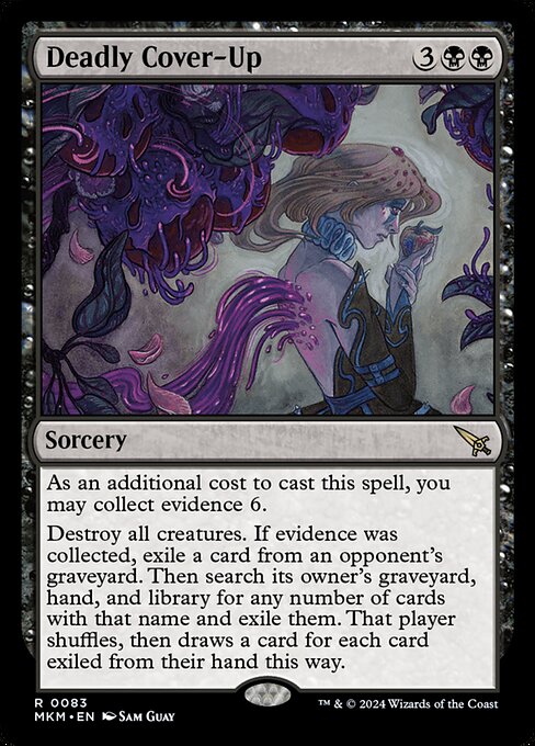 Deadly Cover-Up - Murders at Karlov Manor Magic card