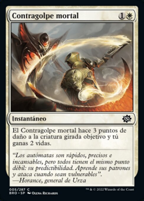 Contrattacco Mortale (Deadly Riposte) - Foundations Jumpstart (#185) - Illustrated by Olena Richards - Magic: The Gathering Card