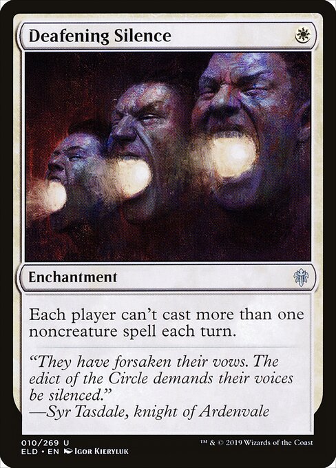 Deafening Silence - Throne of Eldraine Magic card