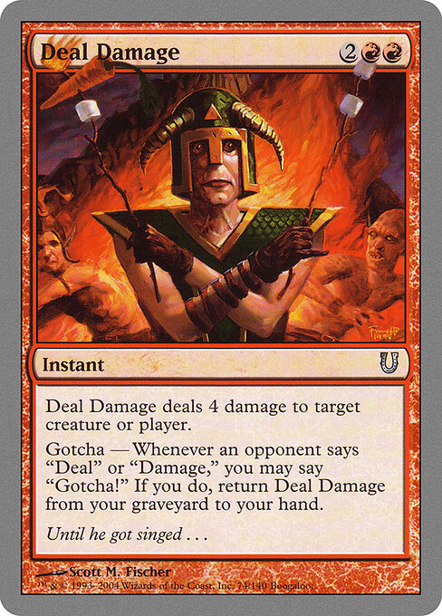Deal Damage - Unhinged Magic card