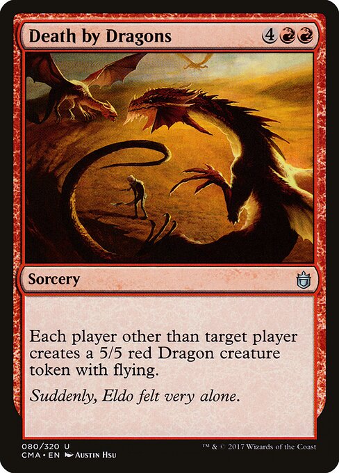 Death by Dragons - Commander Anthology Magic card