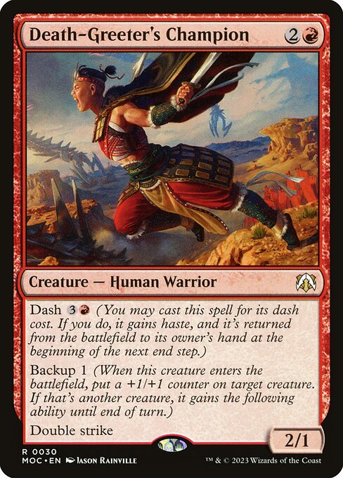 Death-Greeter's Champion - March of the Machine Commander Magic card