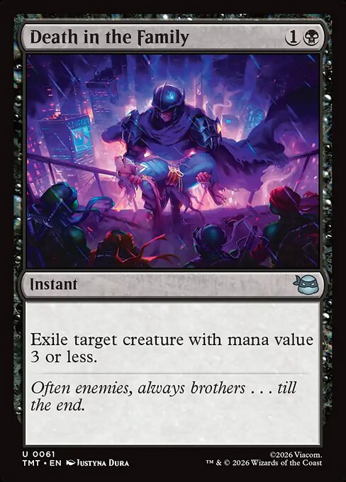 Death in the Family - Teenage Mutant Ninja Turtles Magic card