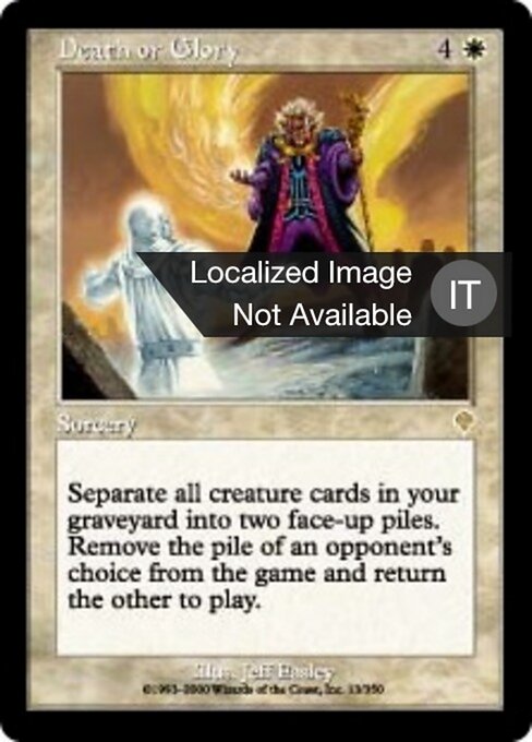 Muerte o Gloria (Death or Glory) - Invasion (#13) - Illustrated by Jeff Easley - Magic: The Gathering Card