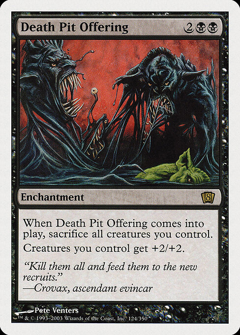 Death Pit Offering - Eighth Edition Magic card