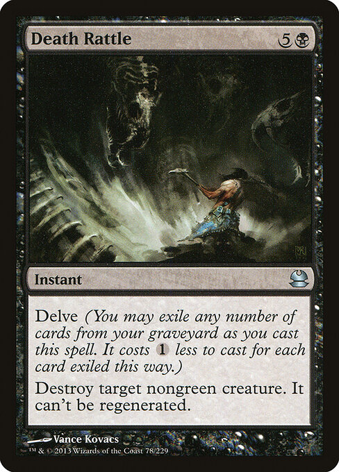 Death Rattle - Modern Masters (#78) - Illustrated by Vance Kovacs - Magic: The Gathering Card