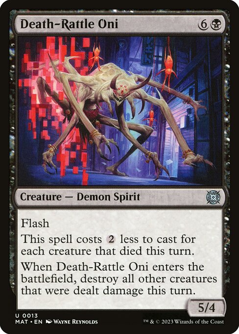 Death-Rattle Oni - March of the Machine: The Aftermath Magic card