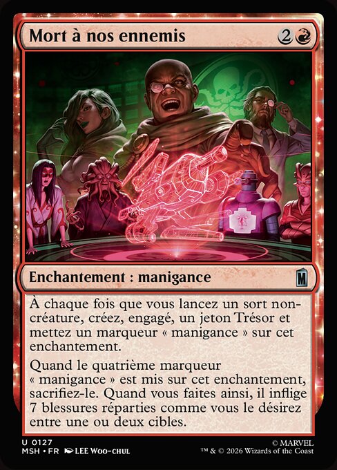 Tod unseren Feinden (Death to Our Enemies) - Marvel Super Heroes (#127) - Illustrated by Lee Woo-chul - Magic: The Gathering Card
