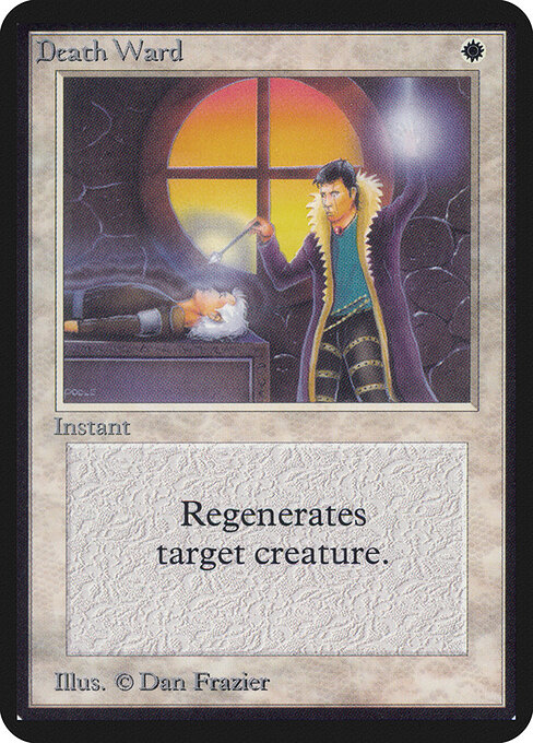 蘇生の印 (Death Ward) - Fourth Edition (#21) - Illustrated by Mark Poole - Magic: The Gathering Card