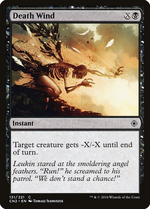 Death Wind - Conspiracy: Take the Crown (#131) - Illustrated by Tomasz Jedruszek - Magic: The Gathering Card