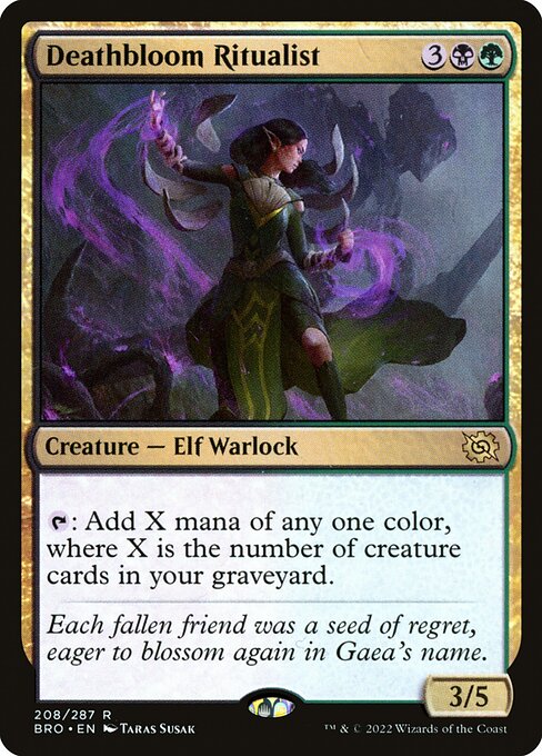 Deathbloom Ritualist - The Brothers' War Magic card