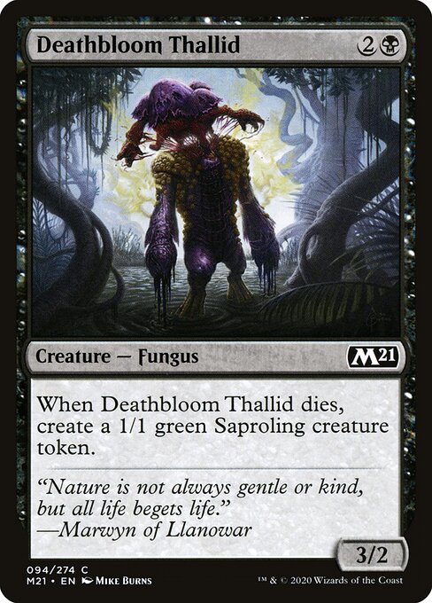 Deathbloom Thallid - Core Set 2021 Magic card