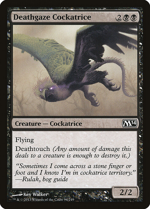 Deathgaze Cockatrice - Magic 2014 Magic card