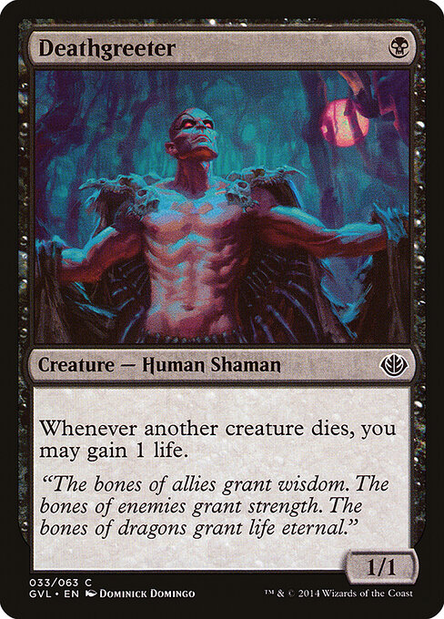 Deathgreeter - Duel Decks Anthology: Garruk vs. Liliana (#33) - Illustrated by Dominick Domingo - Magic: The Gathering Card