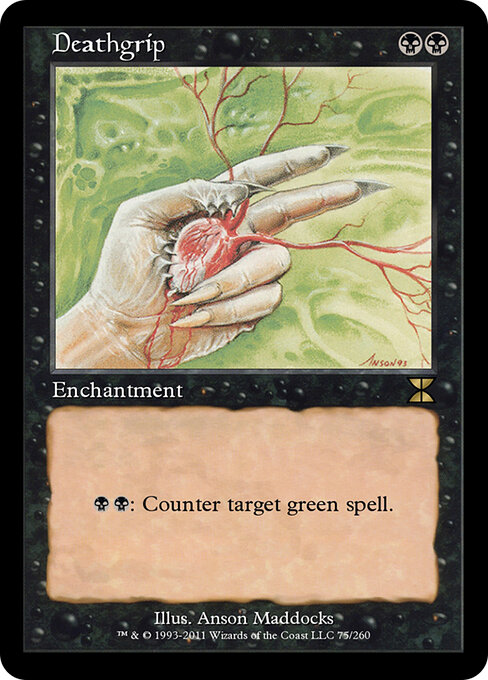 Deathgrip - Masters Edition IV Magic card