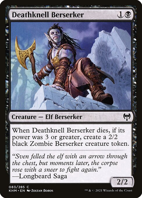Deathknell Berserker - Kaldheim Magic card