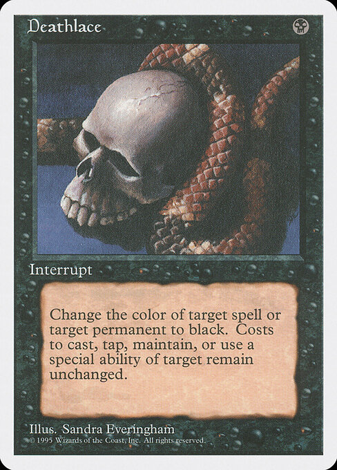 Deathlace - Fourth Edition Magic card